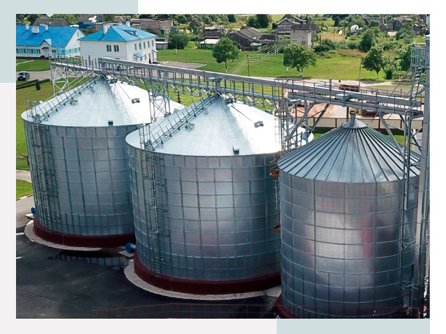 Металлические силосы в Переславле-Залесском