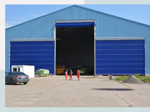 Ангарные ворота в Переславль-Залесский от СтальСтрой-Прс по цене 623 руб.