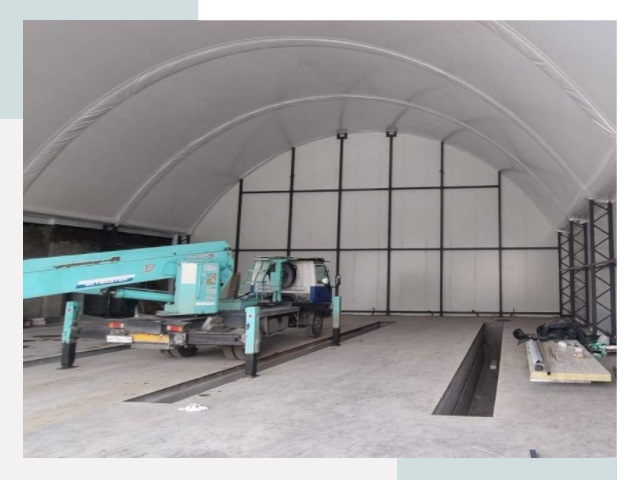 Внутреннее оснащение ангаров в Переславле-Залесском