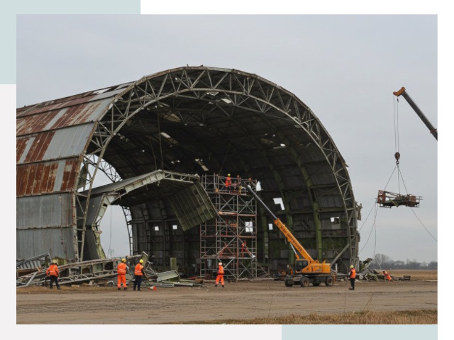Демонтаж ангаров в Переславле-Залесском